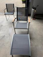 Tuinstoelen set, Ophalen of Verzenden, Gebruikt, Aluminium