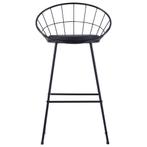 Barstoelen 2 st kunstleer zwart gratis bezorgd, Huis en Inrichting, Barkrukken, Nieuw, 2 krukken, 60 tot 90 cm, Kunststof