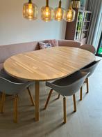 Woood tafel lange jan uitschuifbaar. Nieuwprijs rond de 500e, Huis en Inrichting, Ophalen, 200 cm of meer, 50 tot 100 cm, Zo goed als nieuw
