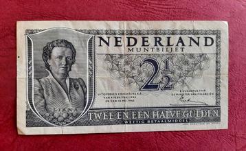 muntbiljet 2,50 gulden Nederland beschikbaar voor biedingen
