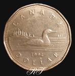 Te koop Canadese munt van 1 dollar uit 1994., Ophalen of Verzenden, Noord-Amerika, Losse munt