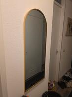Gouden Spiegel met Afgeronde Vorm, Ophalen, Minder dan 50 cm, 100 tot 150 cm, Zo goed als nieuw