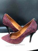 Isabel Marant Hakken Aubergine Dierenprint Maat 38, Overige kleuren, Ophalen of Verzenden, Zo goed als nieuw, Schoenen met hoge hakken