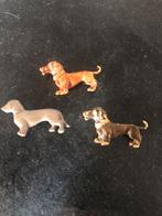 3 Broches van Teckels. Zijn 5 cm groot., Ophalen of Verzenden, Gebruikt, Beeldje of Figuurtje