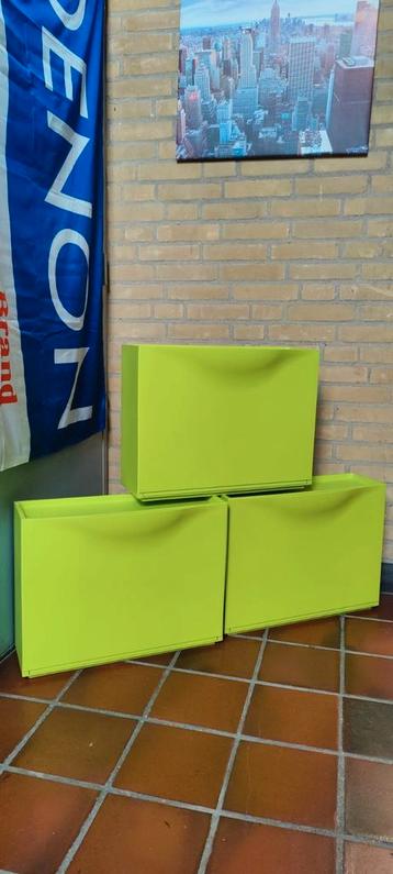 IKEA TRONES schoenenkast/opberger - 3 Stuks felgroen. beschikbaar voor biedingen