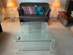 Richard James glazen salontafel, met twee bijzettafeltjes, Design Richard James, Vierkant, Ophalen of Verzenden, Glas