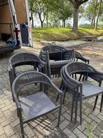 Partij terrasstoelen 16 stuks, Ophalen of Verzenden, Zo goed als nieuw, Zwart, Vijf, Zes of meer stoelen