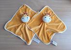 2x Knuffeldoekje, Knuffel van Tiamo, CZ, Zetje Zebra, Oranje, Kinderen en Baby's, Speelgoed | Knuffels en Pluche, Ophalen of Verzenden
