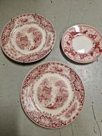 3 Vintage antieke bordjes, Antiek en Kunst, Antiek | Servies los, Ophalen of Verzenden