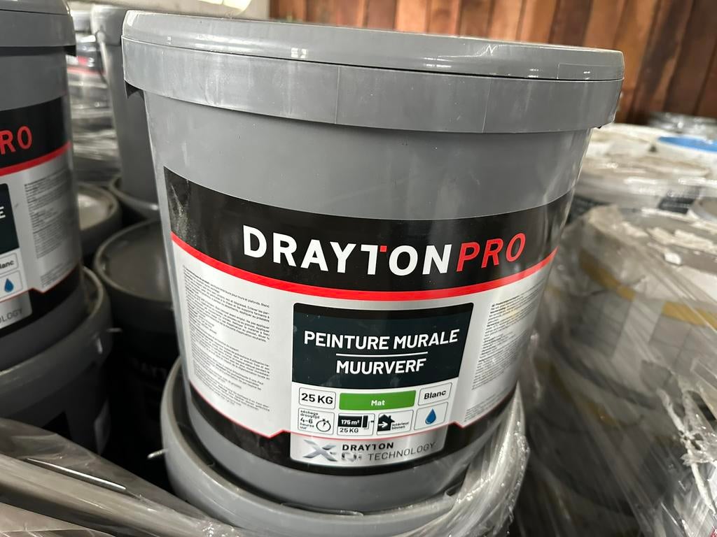 Emmers witte muurverf 25kg mat, Doe-het-zelf en Verbouw, Ophalen, Zo goed als nieuw, Wit, Verf