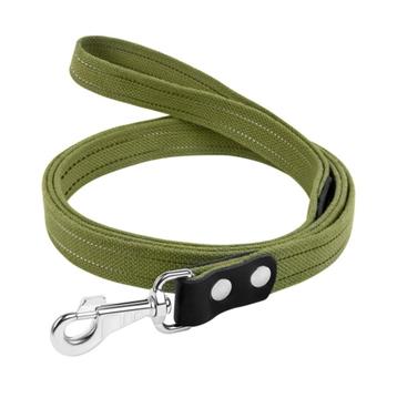 WAUDOG Canvas Hondenlijn 20 mm x 150 cm Legergroen -35%!!! beschikbaar voor biedingen