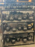 Kettlebells 4-6-8-10-14  kg kettlebell met rek, Sport en Fitness, Gebruikt, Gewichten, Ophalen of Verzenden, Rek met kettlebells