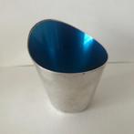 'vase' in silver plate emaille MEKA Denmark, Ophalen of Verzenden