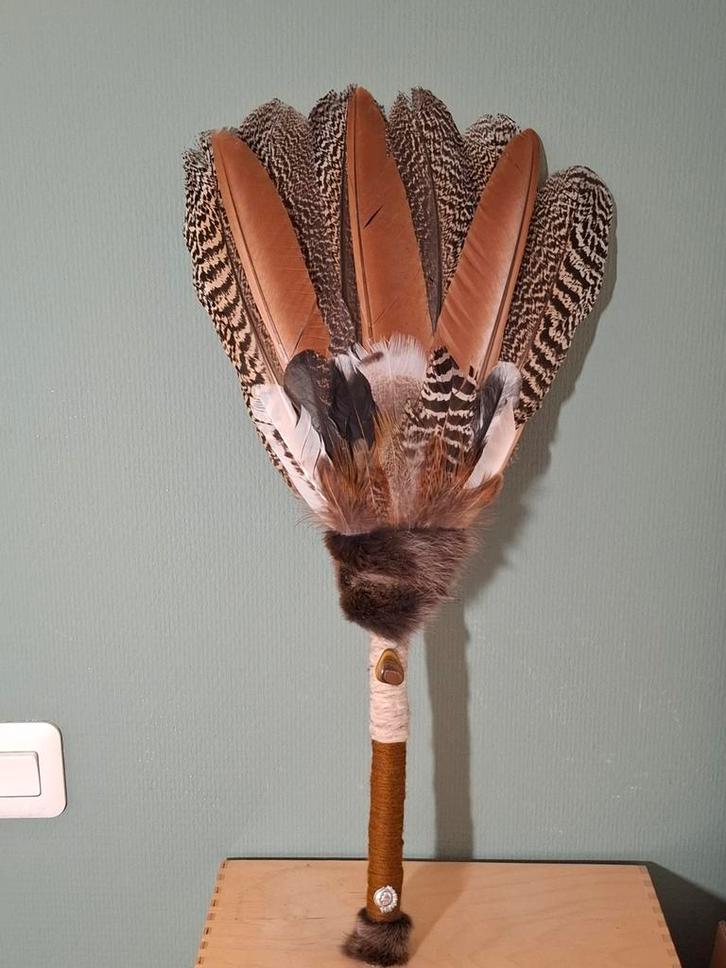 Smudge Veren Waaier pauw- Sjamanisme, Huis en Inrichting, Woonaccessoires | Schalen en Manden, Nieuw, Rechthoekig, Ophalen of Verzenden