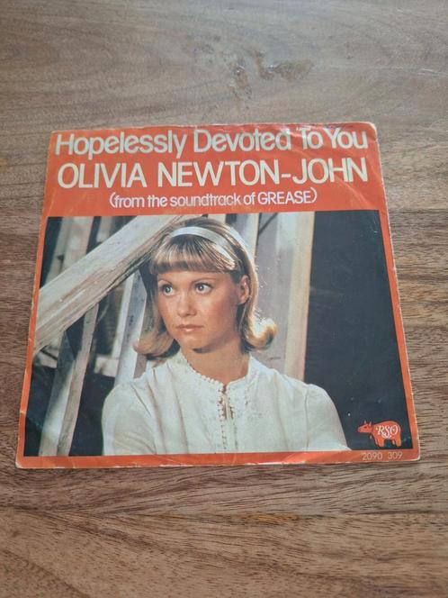 Olivia Newton-John - Hopelessly Devoted To You Single, Cd's en Dvd's, Vinyl Singles, Gebruikt, Single, Filmmuziek en Soundtracks