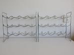 2 vintage Tomado stalen wijnrekken voor elk 12 flessen, 5 tot 15 flessen, Ophalen of Verzenden, Zo goed als nieuw, Metaal