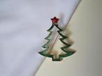 Broche AAI  kerstboom groen en rood emaille, Verzenden, Zo goed als nieuw