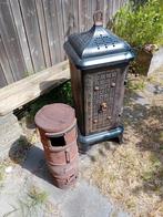 Potkacheltje samen met mantel., Huis en Inrichting, Ophalen, Gebruikt, Hout