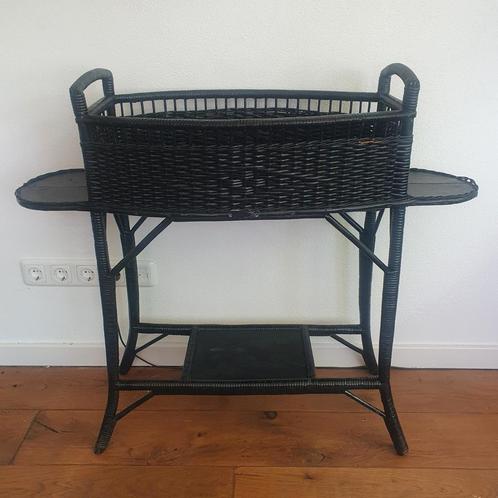 Plantenbak riet/ rotan binnen/buiten, Tuin en Terras, Tuinmeubel-accessoires, Gebruikt, Ophalen