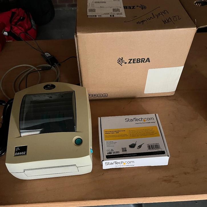 Zebra DA402 Barcode Label Printer, Computers en Software, Printers, Gebruikt, Thermo-printer, Ophalen