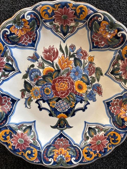 Makkums aardewerk wandbord groot, Antiek en Kunst, Antiek | Wandborden en Tegels, Ophalen