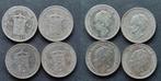 4 halve guldens 1921 -1930 zilver 2, Verzenden, Koningin Wilhelmina, ½ gulden, Zilver