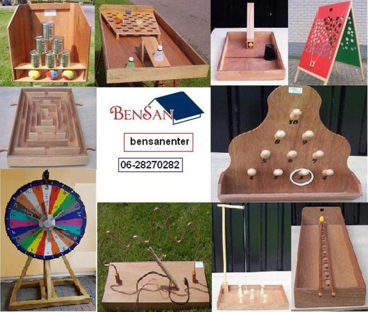 oud hollandse spelen spellen diverse modellen bensan enter, Hobby en Vrije tijd, Feestartikelen | Verhuur, Zo goed als nieuw, Overige