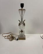 *Baccarat kristal en verbronsde tafellamp, Huis en Inrichting, Lampen | Tafellampen, Gebruikt, 50 tot 75 cm, *, Glas