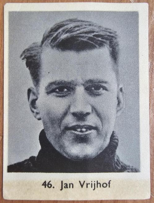 Rizla Rotterdam voetbalprominenten serie 1 #46 Vrijhof, Hobby en Vrije tijd, Stickers en Plaatjes, Zo goed als nieuw, Plaatje