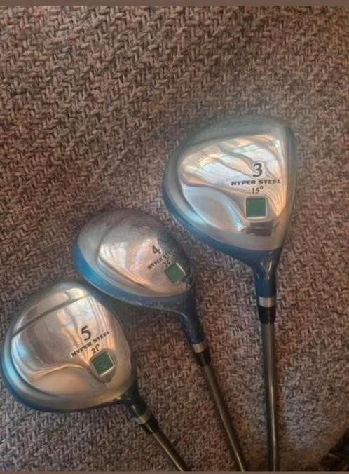 Jumbo Hyper Steel 3,4 & 5 houten, 15⁰,21⁰,24⁰ graden, nieuw., Sport en Fitness, Golf, Nieuw, Club, Overige merken, Ophalen of Verzenden