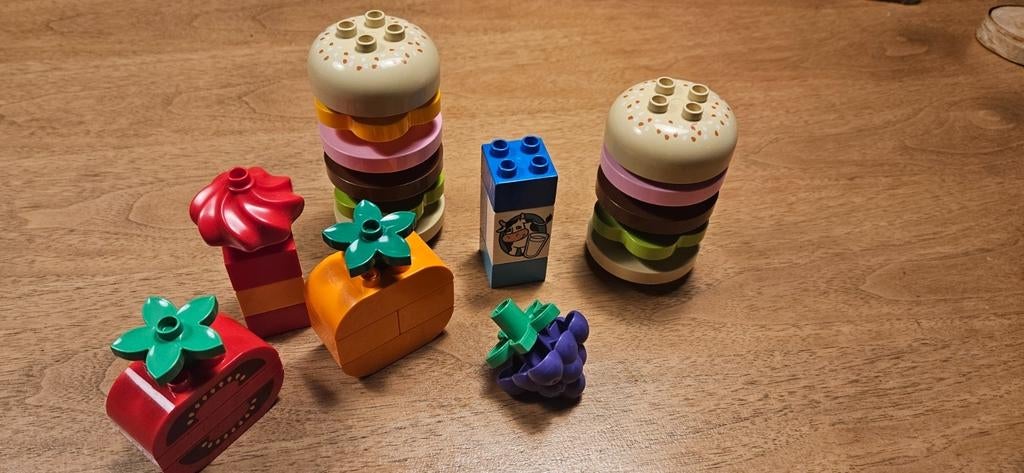 Duplo Hamburger Set, Ophalen, Zo goed als nieuw, Complete set, Duplo