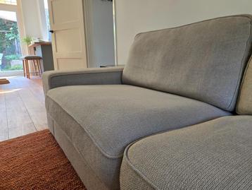 IKEA Kivik 3 zitsbank + Voetenbank |  lichtbeige - afbeelding 2
