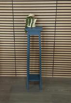 🦋 Prachtige vintage plantentafel, petrol blauw, 2 planken, Huis en Inrichting, Ophalen of Verzenden, Zo goed als nieuw