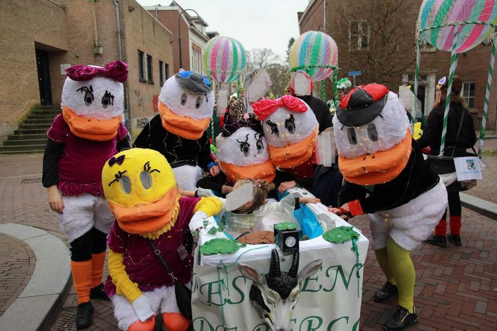 Carnavalskleding . Nog 4 eendenpakken, Carnaval, Kleding, Ophalen, Maat 38/40 (M)