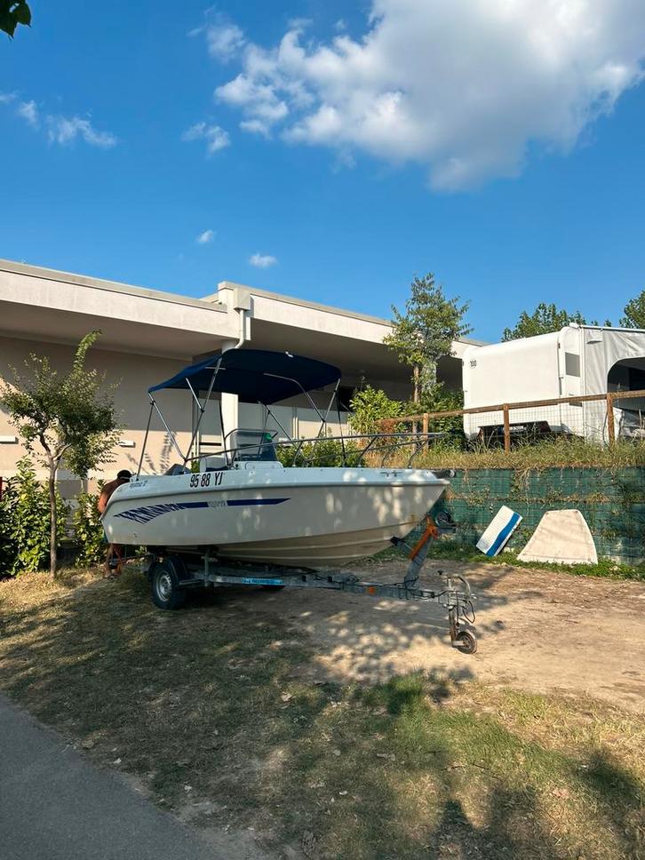 Aquamar 17 consoleboot, Watersport en Boten, Vis- en Consoleboten, Gebruikt, 50 tot 70 pk, 3 tot 6 meter, Benzine, Buitenboordmotor