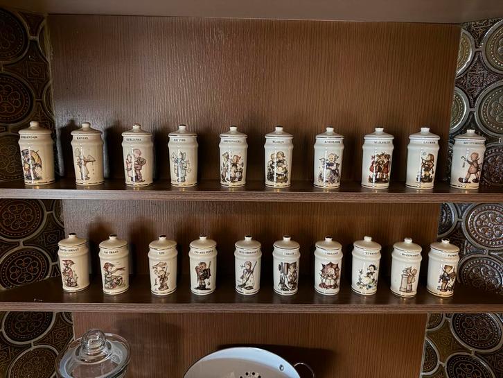 30 Hummel Kruidenpotjes - Complete Set, Huis en Inrichting, Keuken | Keukenbenodigdheden, Gebruikt, Ophalen of Verzenden
