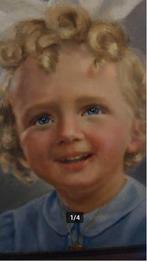 vintage portret schilderij meisje 50er jaren, Antiek en Kunst, Kunst | Schilderijen | Klassiek, Ophalen