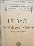 Bach Goldberg Variaties - Piano/Klavecimbel - Schirmer's, Piano, Gebruikt, Klassiek, Ophalen of Verzenden