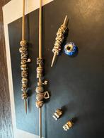 Pandora 14krt gouden bedels., Pandora, Ophalen of Verzenden, Zo goed als nieuw, 4 bedels of meer