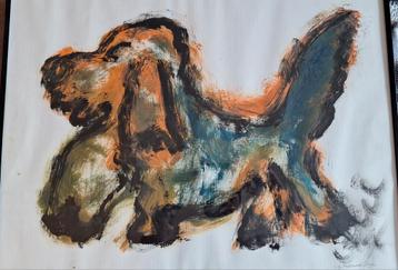 Abstract Hond Schilderij - 1914 beschikbaar voor biedingen