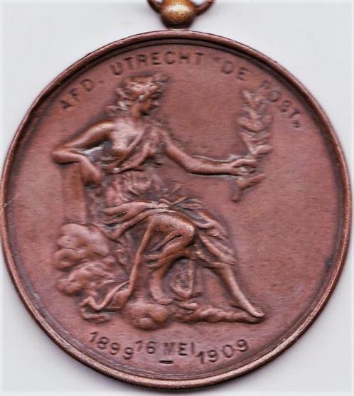 A.F.D. UTRECHT DE POST 1899 - 1909, Postzegels en Munten, Penningen en Medailles, Overige materialen, Verzenden