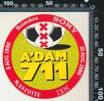 Sticker: 711 - Int. Voetbaltournooi Amsterdam 1986 - Ajax, Ophalen of Verzenden, Zo goed als nieuw, Sport