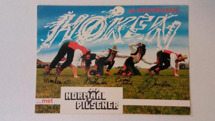 Normaal Pilsener Hoken Anhangerschap kaart L.P. kaart, Verzamelen, Muziek, Artiesten en Beroemdheden, Gebruikt, Foto of Kaart