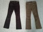 Only bootcut ribbroek, 2 stuks, maat 38, groen en zwart, W28 - W29 (confectie 36), Ophalen of Verzenden, Zo goed als nieuw, Only