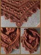 Gehaakte driehoekssjaal bruin, Ophalen of Verzenden, Nieuw, Maat 38/40 (M)