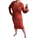 lange jurk oranje XXL, Kleding | Dames, Grote Maten, Ophalen of Verzenden, Zo goed als nieuw, Oranje, Jurk