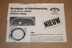 Zeldzame handleiding Helphos zoeklamp [voor auto] 1965, Ophalen of Verzenden