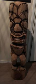 Houten Tiki Beeld – Handgesneden Decoratie ( 100 cm), Antiek en Kunst, Kunst | Beelden en Houtsnijwerken, Ophalen