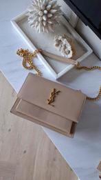 YSL tas sunset medium beige, Ophalen of Verzenden, Zo goed als nieuw, Beige