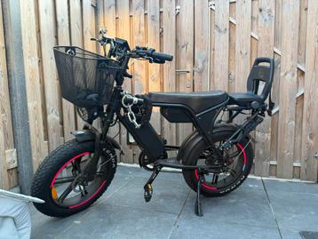 Fatbike V8 dubbele accu inclusief achterzitje en kinderzitje beschikbaar voor biedingen